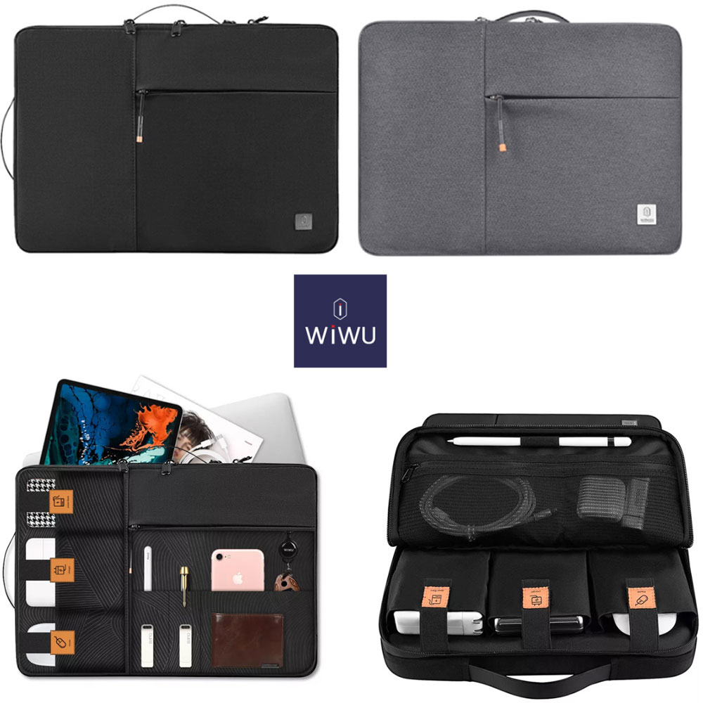 WIWU 노트북 파우치 알파 더블레이어 맥북 가방 14인치 15.6인치 16인치 병행