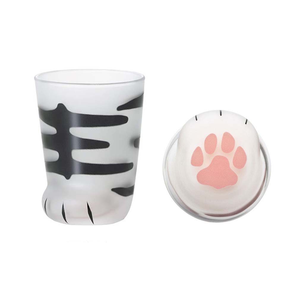 코코네코 고양이발컵 유리컵 고양이발바닥 홈카페 컵 호랑이