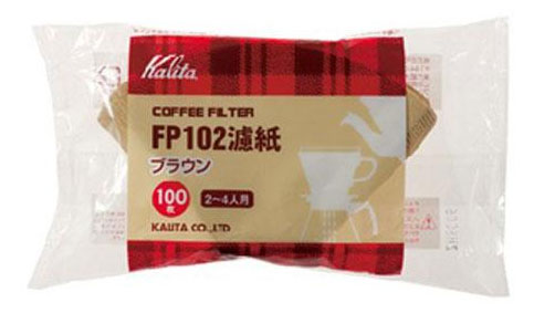 칼리타 FP 커피필터 옐로우 2-4인용 100매 (FP102)