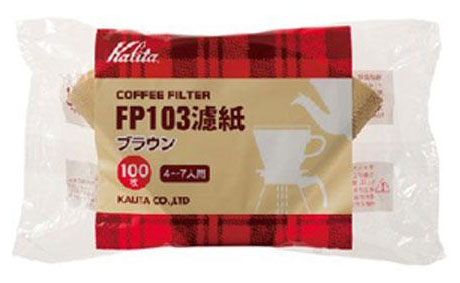 칼리타 FP 커피필터 옐로우 4-7인용 100매 (FP103)