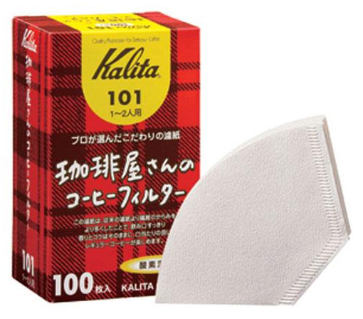 칼리타 커피샵커피필터 1-2인용 화이트 100매 (101)