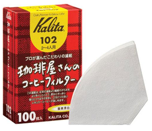 칼리타 커피샵커피필터 2-4인용 화이트 100매 (102)