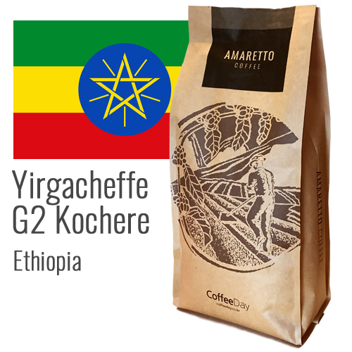 아마레또 에티오피아 예가체프 G2<br>코체레 워시드 갓볶은 원두커피 1kg 약볶음