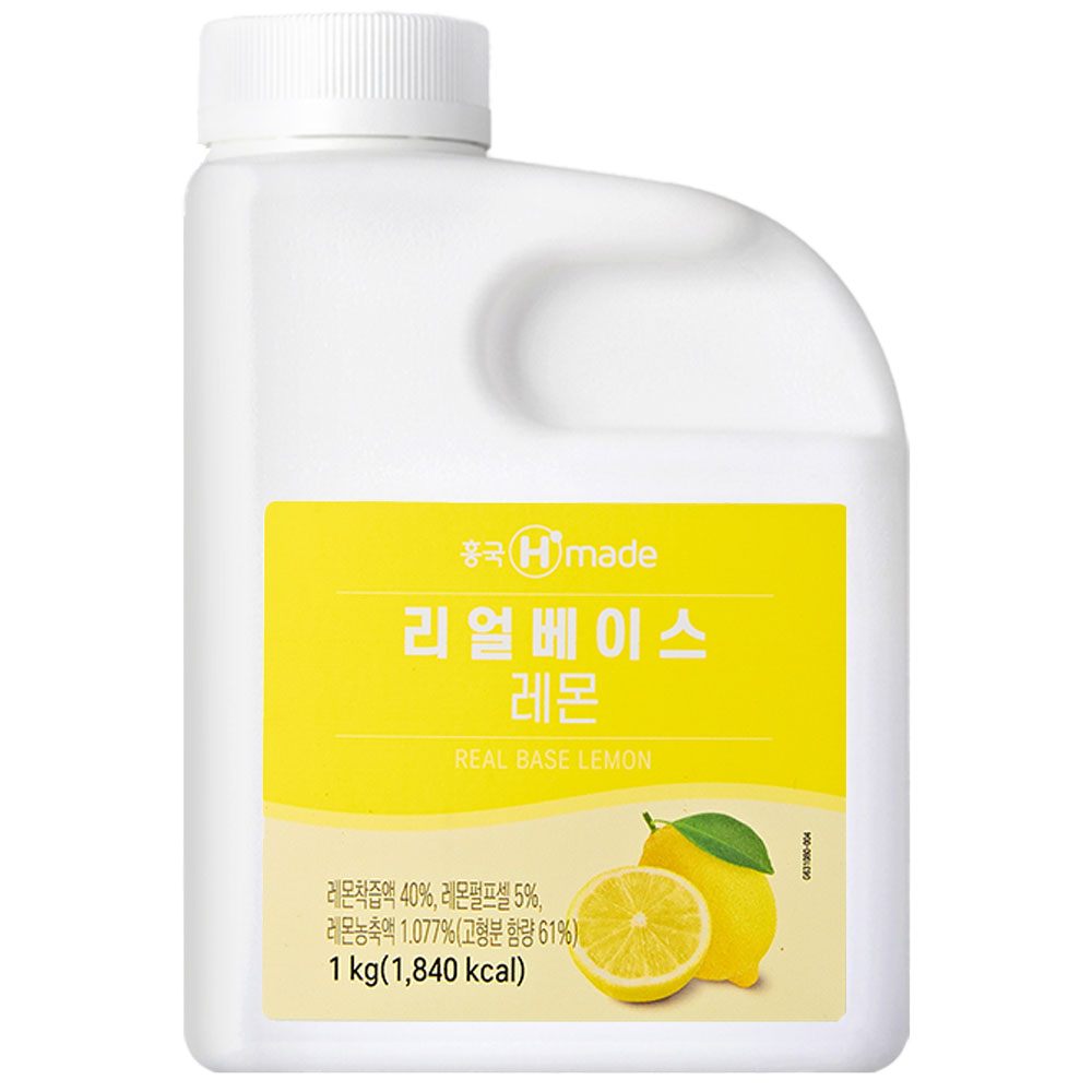 흥국F&B 리얼베이스 레몬 1kg X 2ea