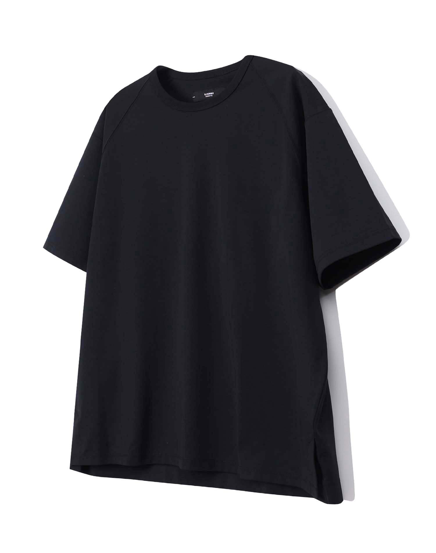 에센셜 반팔 티셔츠 블랙 IETS3E501BK