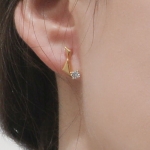N.half Angled Earrings