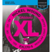 다다리오 5현 베이스기타 스트링 EXL 170-5 Nickel Wound Bass, REGULAR Light, 045-130