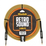 Muztek Retro Sound / 기타 & 베이스 트위드 케이블 1.8m SS (RS180 TW) /뮤즈텍 케이블
