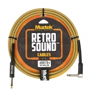 Muztek Retro Sound / 기타 & 베이스 트위드 케이블 1.8m SL (RS180L TW) /뮤즈텍 케이블