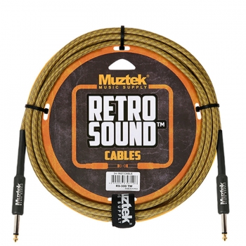 Muztek - Retro Sound Cable / 뮤즈텍 기타 & 베이스 케이블 3m (RS-300 TW)