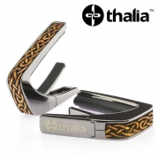 Thalia Capo Black Chrome - Hawaiian Koa Celtic Knot Inlay (B200-HK-CK) / 탈리아 카포