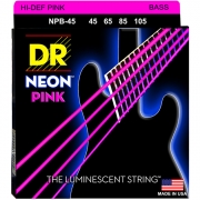 DR Neon HiDef Pink 베이스줄 Medium (045-105)/DR 베이스기타 스트링