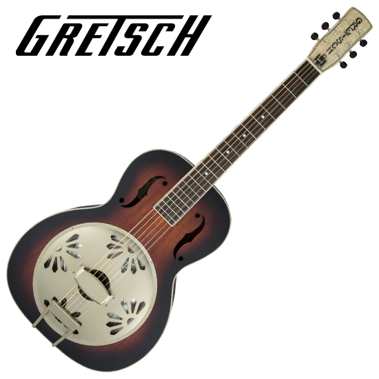 Gretsch G9241 Alligator™ Biscuit Round-Neck Resonator Guitar, 2-Color Sunburst 레조네이터 기타 with Fishman® Pickup