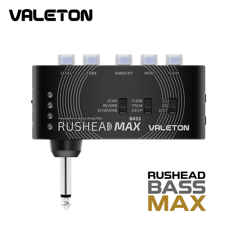 Valeton Rushead Bass Max 베일톤 베이스 기타 헤드폰&이어폰 포켓 미니 앰프 (RH-101)