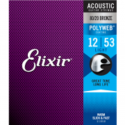 Elixir Acoustic Polyweb 80/20 Bronze Light (11050)/엘릭서 어쿠스틱기타 스트링