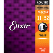 Elixir Acoustic Nanoweb Phosphor bronze Custom Light (16027)/엘릭서 어쿠스틱기타 스트링