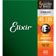 Elixir Bass Stainless Steel Light/Medium 5현(14782)/엘릭서 베이스기타 스트링