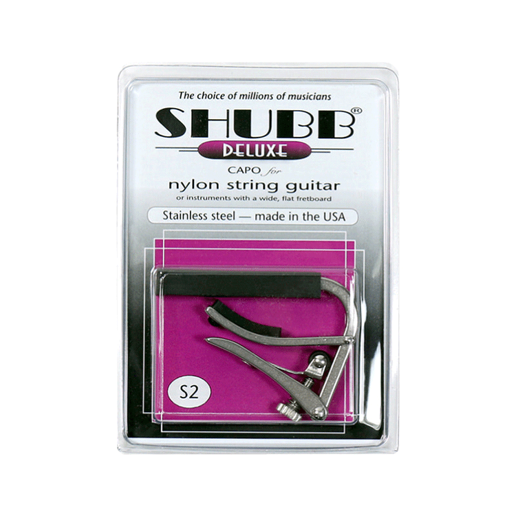 Shubb Capo Deluxe S2 (Nylon String)/슈브 디럭스 나일론 스트링 클래식기타용 카포
