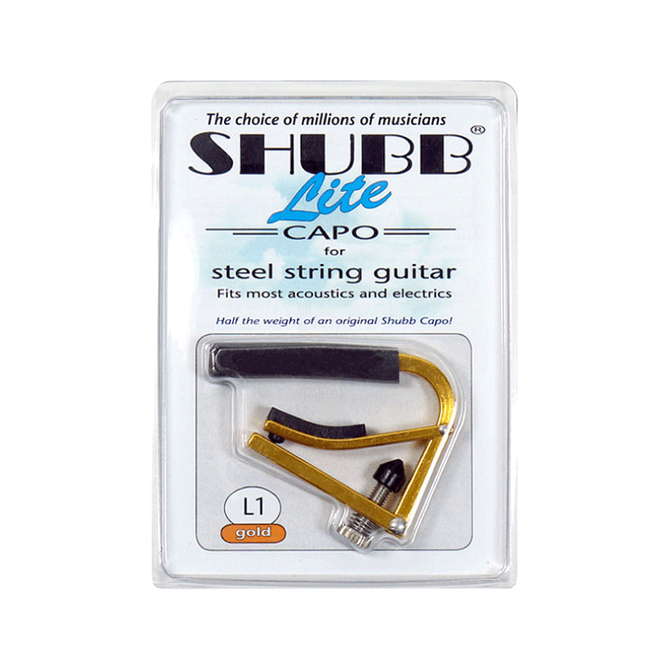 Shubb Capo Lite L1 Gold (Steel String)/슈브 어쿠스틱/일렉트릭 기타용 카포