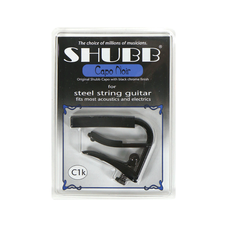 Shubb Capo Noir C1k (Steel String)/슈브 어쿠스틱/일렉트릭 기타용 카포