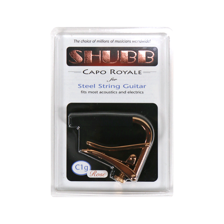 Shubb Capo Royale C1g Rose (Steel String)/슈브 어쿠스틱/일렉트릭 기타용 카포