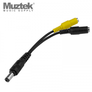 Muztek -MDC-SPLITTER/ 뮤즈텍 DC 스플리터 Y 케이블(그라운드 리프트) 10cm