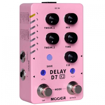 Mooer Audio D7 X2 Delay|무어오디오 스테레오 딜레이 이펙터