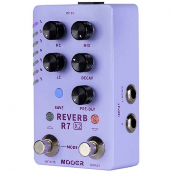 Mooer Audio R7 X2 Reverb|무어오디오 스테레오 리버브 이펙터