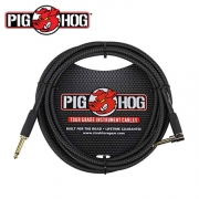 PIG HOG PCH10BKR|피그호그 3m 기타케이블 / 베이스케이블 / 악기케이블(한쪽 ㄱ자)-블랙