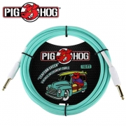 PIG HOG PCH10SG|피그호그 3m 기타케이블 / 베이스케이블 / 악기케이블(양방향 일자)-시폼 그린