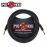 PIG HOG PCH20BK|피그호그 6m 기타케이블 / 베이스케이블 / 악기케이블(양방향 일자)-블랙
