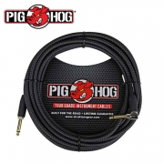 PIG HOG PCH20BKR|피그호그 6m 기타케이블 / 베이스케이블 / 악기케이블(한쪽 ㄱ자)-블랙