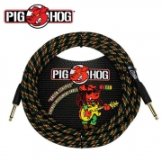 PIG HOG PCH20RA|피그호그 6m 기타케이블 / 베이스케이블 / 악기케이블(양방향 일자)-라스타