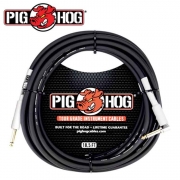 PIG HOG PH186R|피그호그 5.6m 기타케이블 / 베이스케이블 / 악기케이블(한쪽 ㄱ자)-블랙