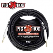 PIG HOG PH25|피그호그 7.6m 기타케이블 / 베이스케이블 / 악기케이블(양방향 일자)-블랙