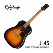 Epiphone J-45 All Solid / 에피폰 올솔리드 통기타 (IGMTJ455AVSNH1) - Aged Vintage Sunburst I 정품케이스 포함