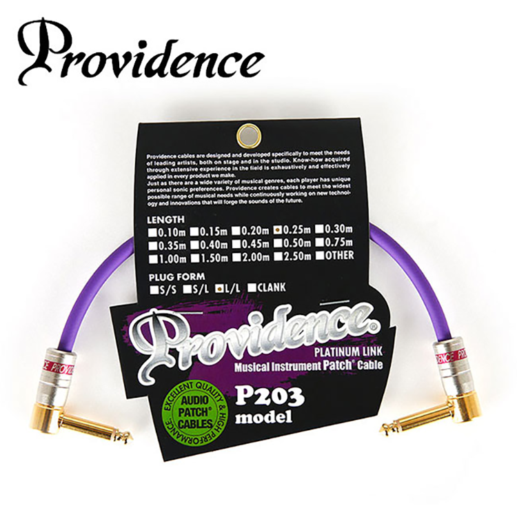 Providence Cable P203 프로비던스 패치케이블 25cm (P203 0.25m L/L)