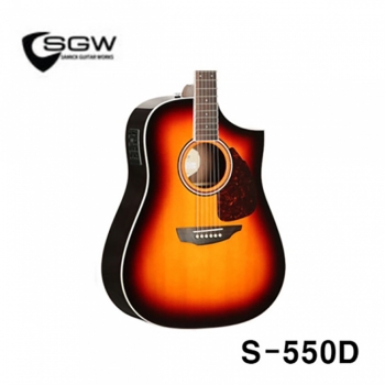 삼익 SGW S-550D 3TS 탑백솔리드 어쿠스틱 기타