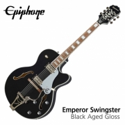 Epiphone Emperor Swingster / 에피폰 앰퍼러 스윙스터 일렉기타 (ETS2BAGNB1) - Black Aged Gloss
