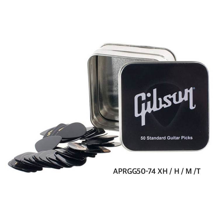 Gibson 50 Pack Picks I 깁슨 기타 피크 50팩 (X-Heavy, Heavy, Medium, thin)