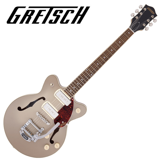 [Gretsch] STREAMLINER™ G2655T-P90 with Bigsby®, FideliSonic™ 90 pickups / 그레치 더블컷 주니어 세미할로우 바디 - 2 Tone Sahara Metallic