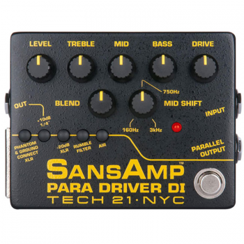 Tech21 SansAmp Para Driver DI (V2) 일렉 어쿠스틱 베이스 모두 사용가능