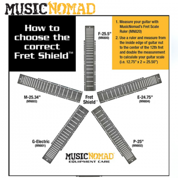 [Music Nomad]Fret Shield - P-25" Guitar Fret Scale (MN802) | 뮤직노메드 프렛실드 PRS 스케일