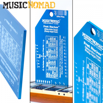 [Music Nomad]Fret Rocker+ (MN822) | 뮤직노메드 with String Action Gauge/Pickup Ruler 프렛, 스트링, 픽업 치수 높이 측정 툴