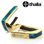 Thalia Capo with Teal Angel Wing Inlay - 24k Gold (CG200-TW) / 탈리아 카포