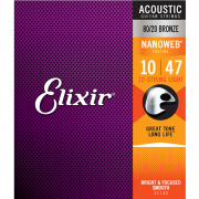 Elixir Acoustic Nanoweb 80/20 Bronze I 엘릭서 나노웹 브론즈 어쿠스틱기타 스트링 (7 Size)