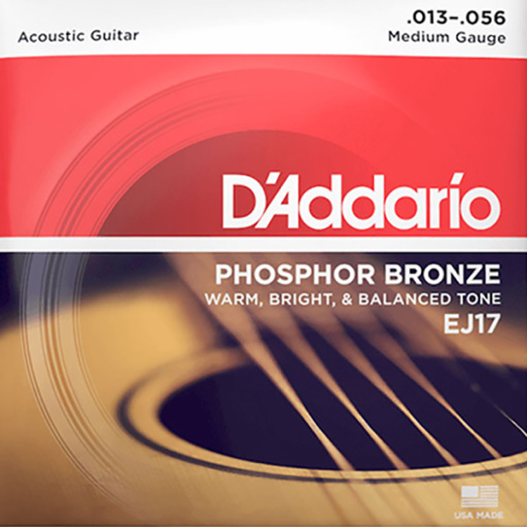 D'ADDARIO Phosphor Bronze Round Wound I 다다리오 포스퍼 브론즈 라운드 와운드 통기타 스트링 모음 (EJ38/EJ16/EJ17/EJ12)