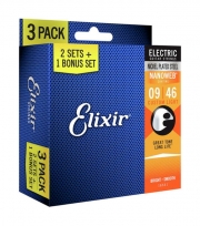 [Elixir] Electric Nanoweb 3Pack I 엘릭서 나노웹 일렉기타 스트링 3팩 (3 Size)